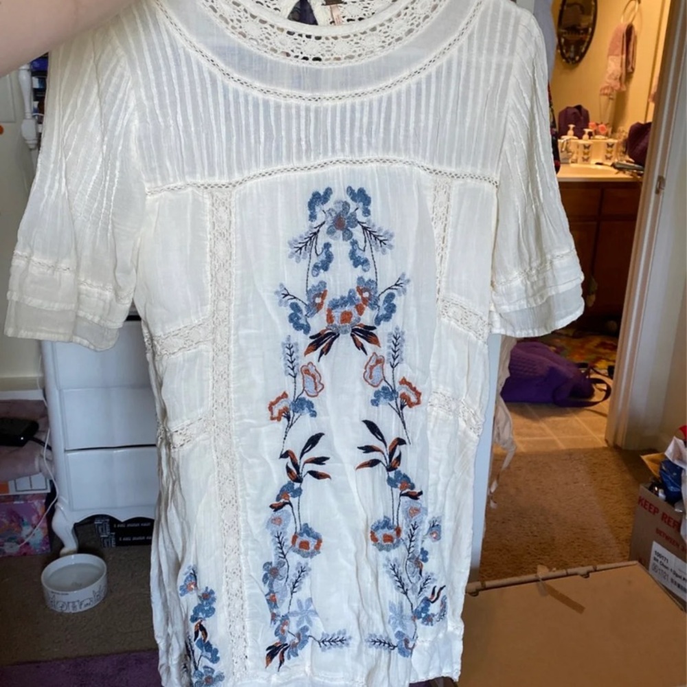 Free People embroidered dress